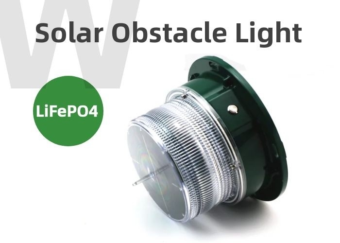 چراغ هوانوردی خورشیدی LED TFS1803 برای جرثقیل برجی ایکائو قرمز سبز برای مناطق ساختمانی